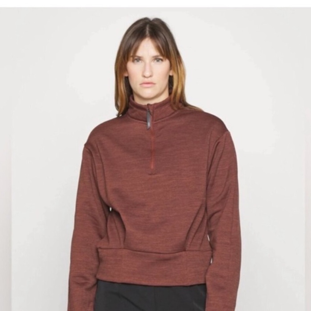 Athleta Quarter Zip Maroon